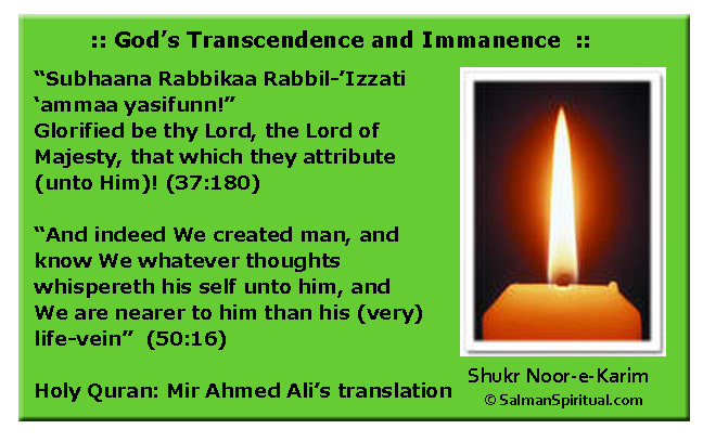 God’s Transcendence and Immanence